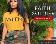 Load image into Gallery viewer, FAITH SOLDIER TEE: DESERT STORM YELLOW (Ready to ship)
